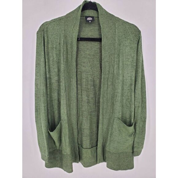 Bobeau NWT Women's Green open front soft cardigan sweater Size Petite XSmall - Picture 1 of 6